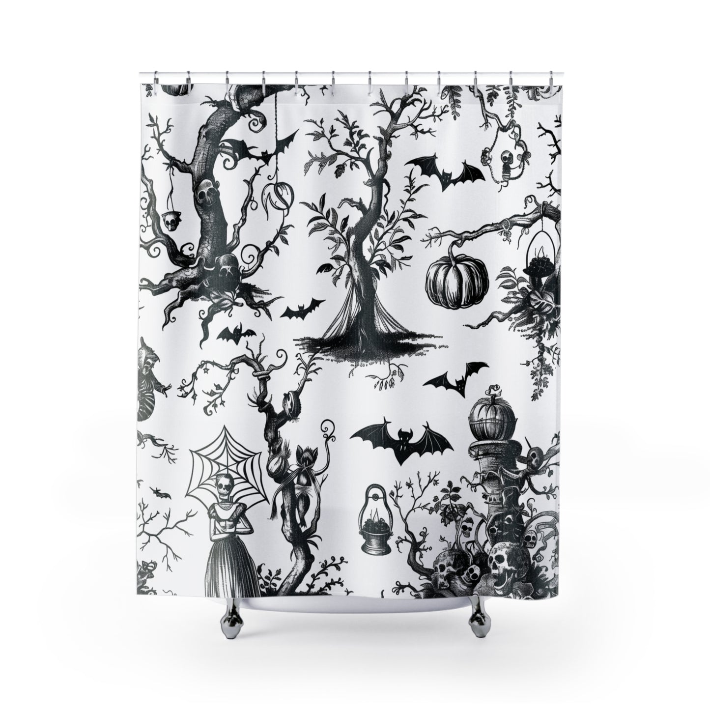Gothic Haunted Forest Halloween Art Shower Curtain product