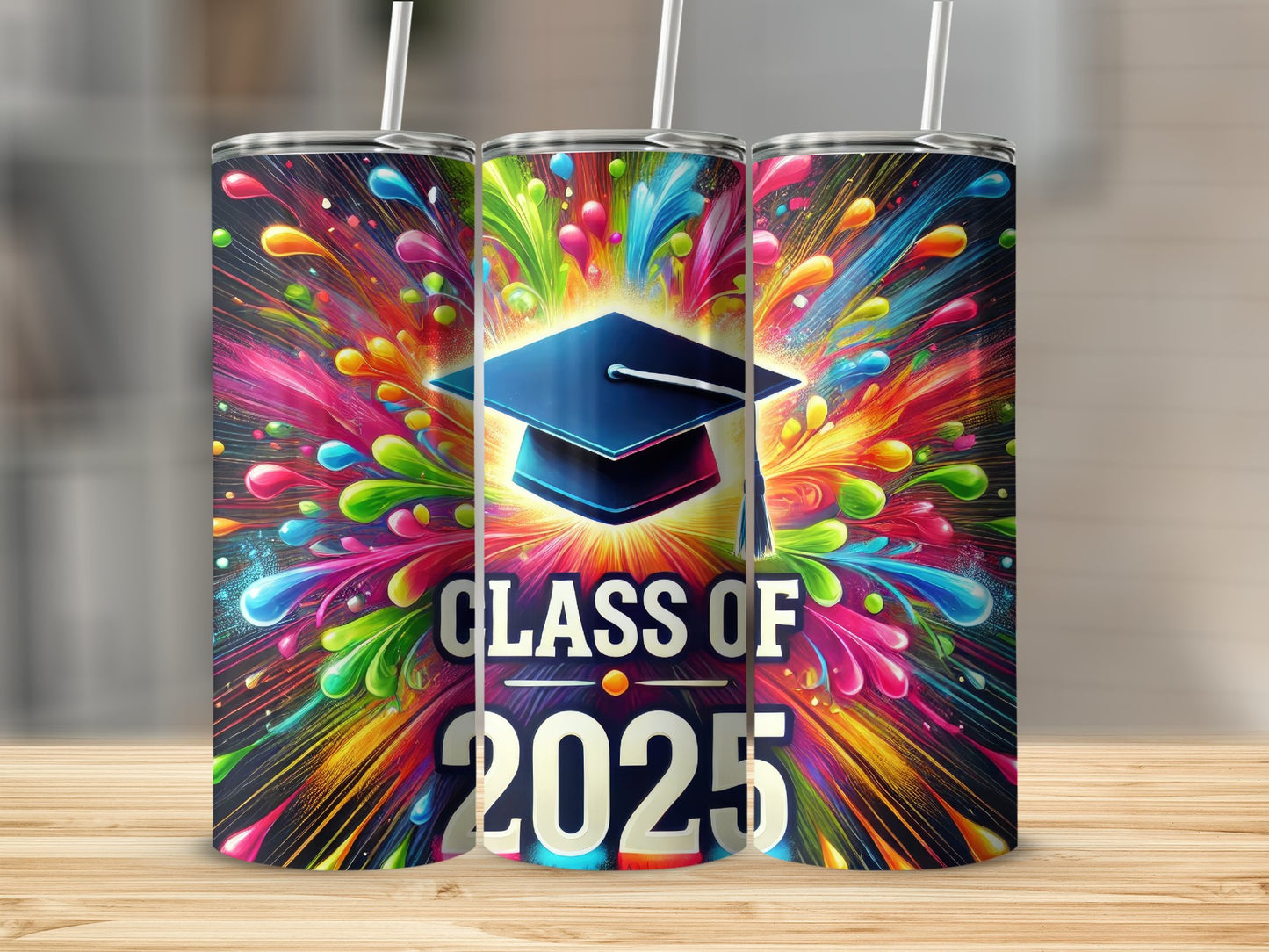 Vibrant Class of 2025 Graduation Tumbler product type