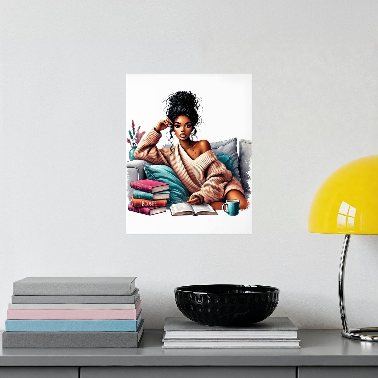 Cozy Reading Scene Wall Art for Relaxation product