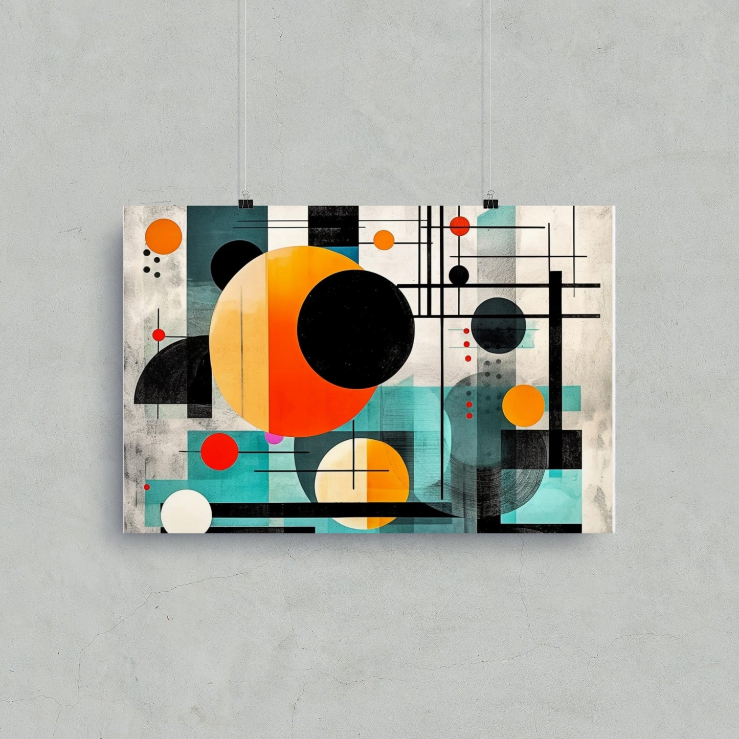 Modern Geometric Abstract Art Print Wall Decor product