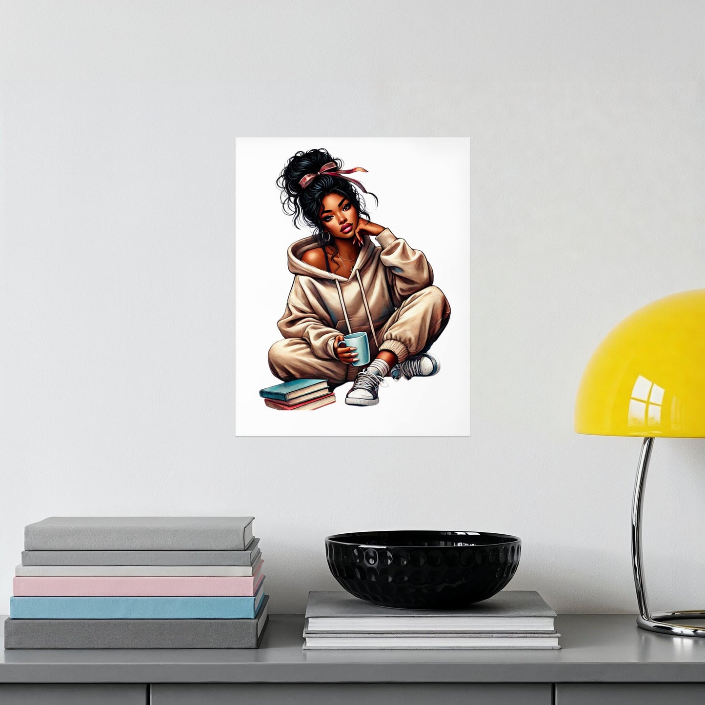Stylish Poster Featuring Cozy Coffee Vibes Art product