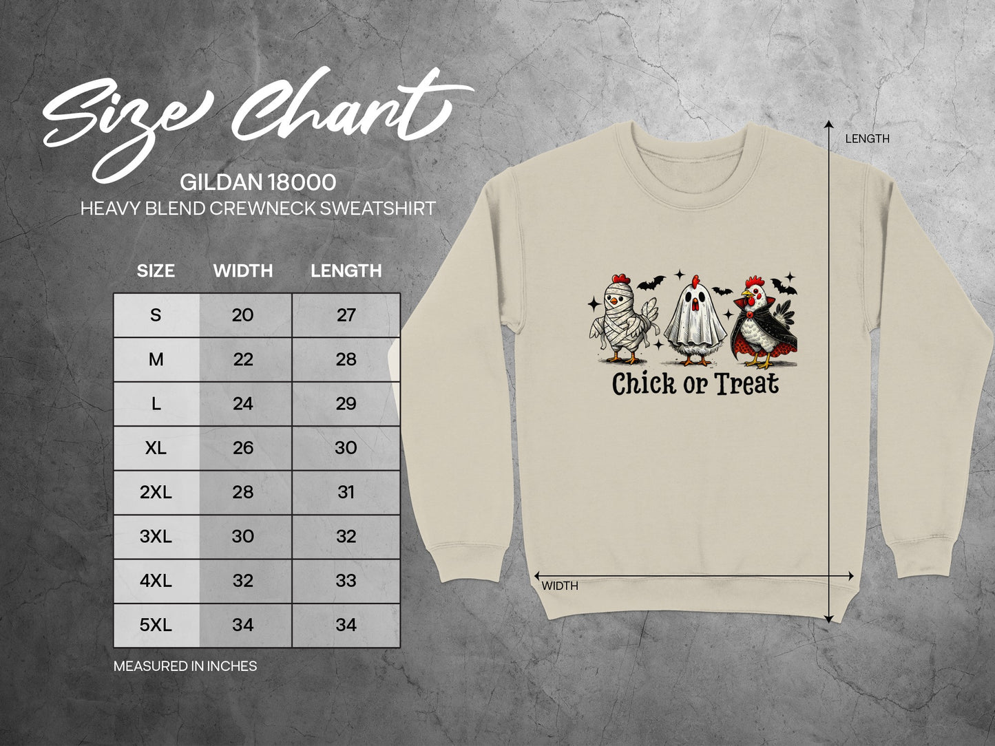 Cute Halloween Sweatshirt Chick or Treat product type