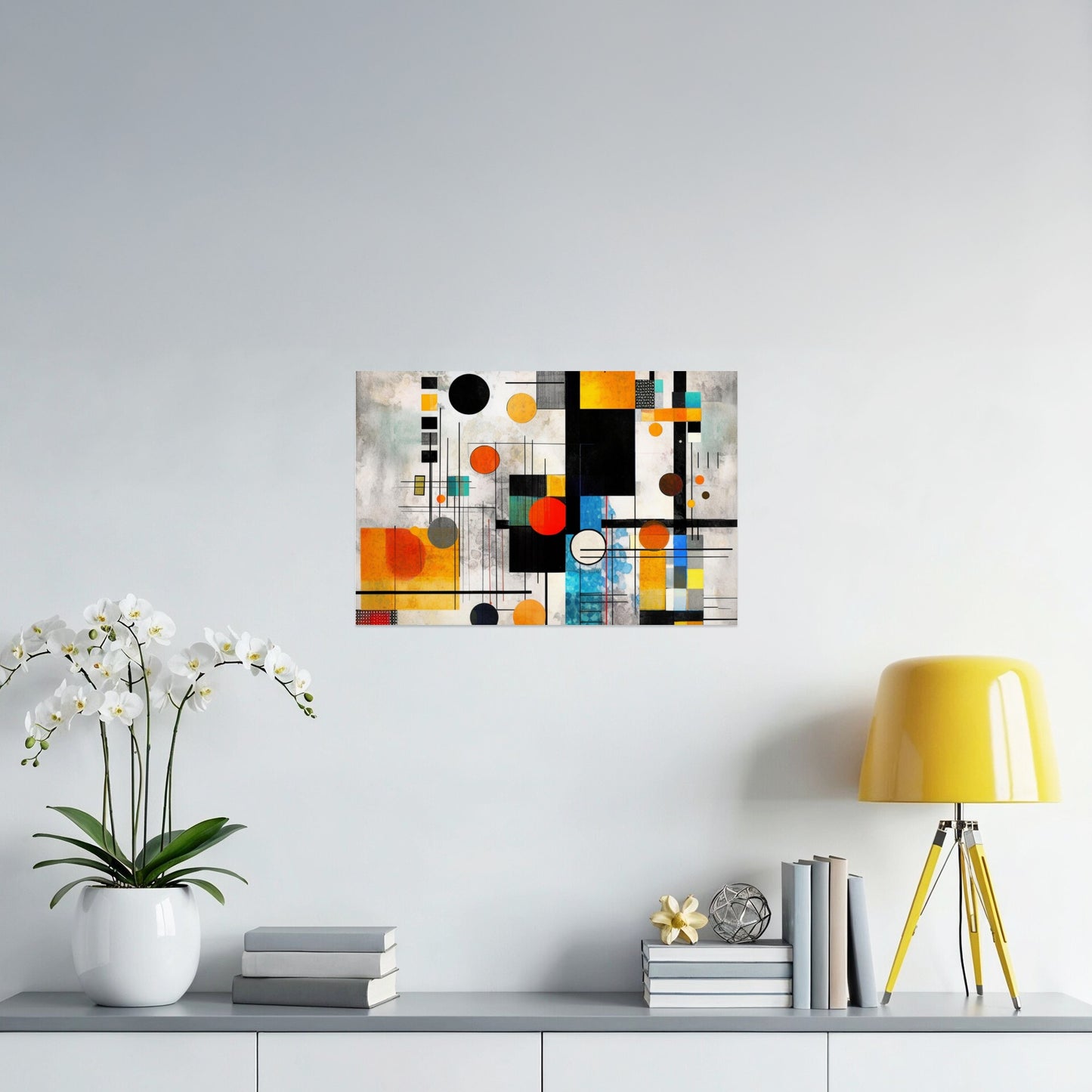 Vibrant Abstract Geometric Shapes Wall Art product