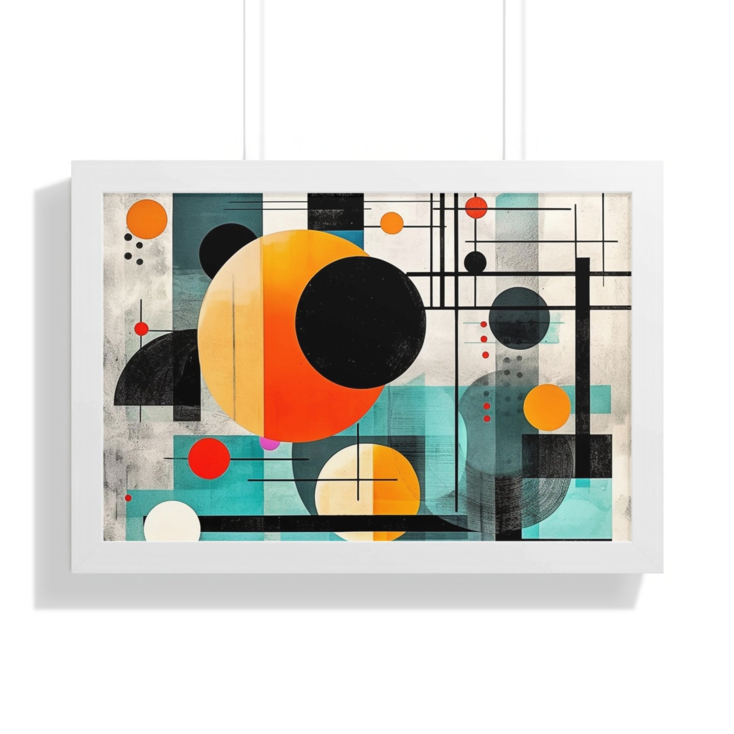 Abstract Geometric Shapes Framed Wall Art product type