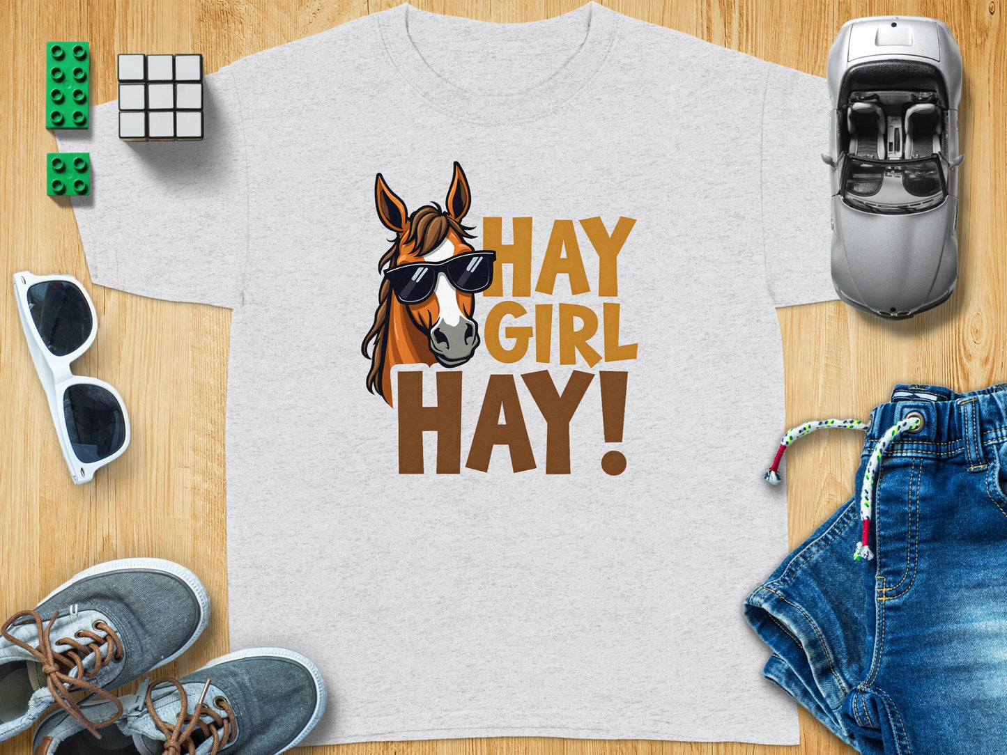 Hay Girl Hay Horse Graphic Tee Shirt product