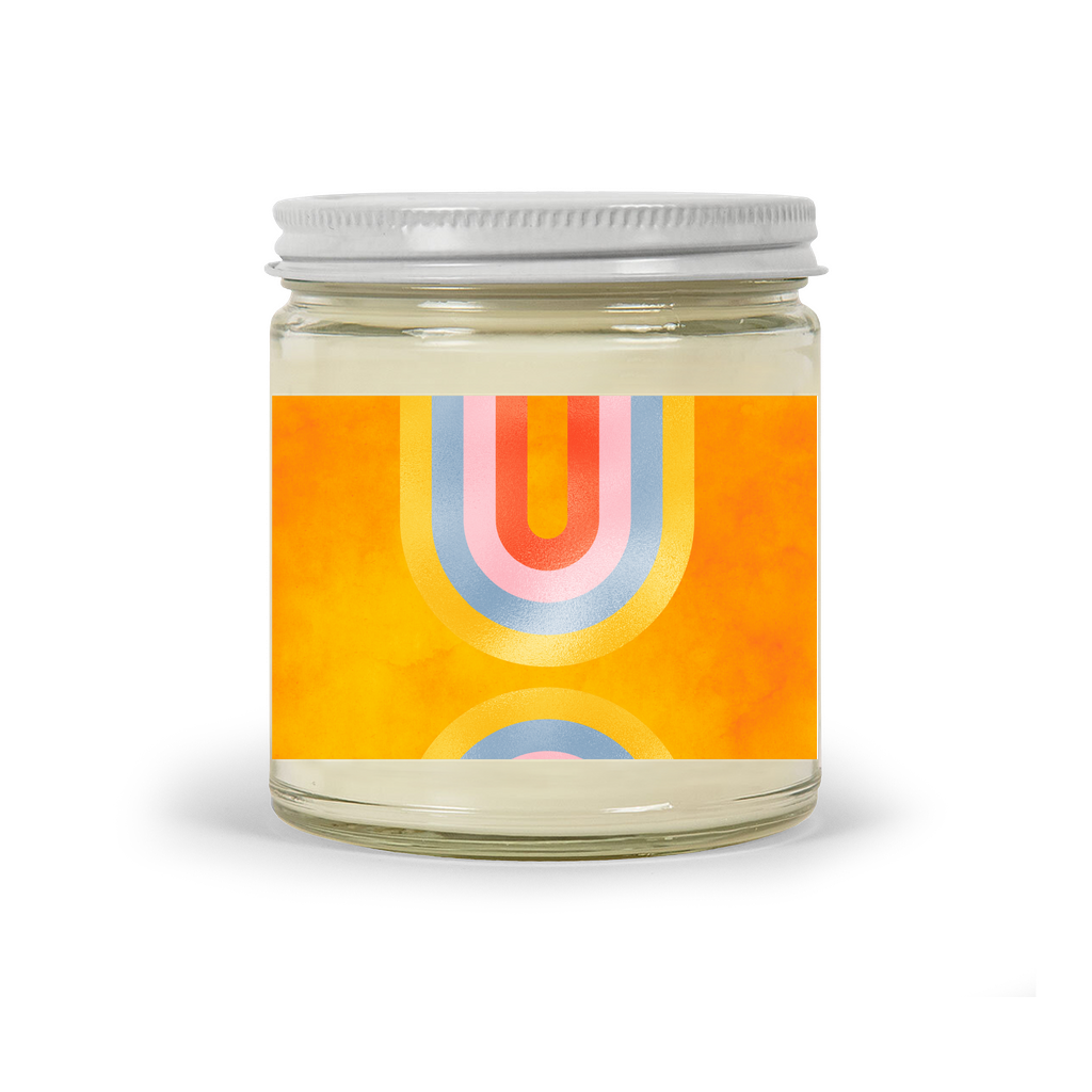 Scented Decorative Candle Fun Cute Soy Wax Candle in Jar Unique