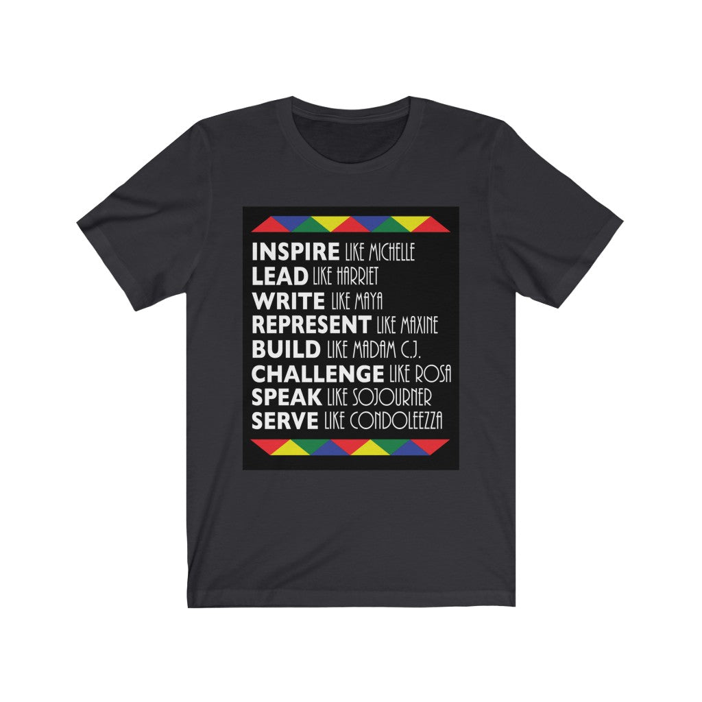 Black Women in History Tee Shirt Black History T-shirt African American Unisex Jersey Short Sleeve Tee