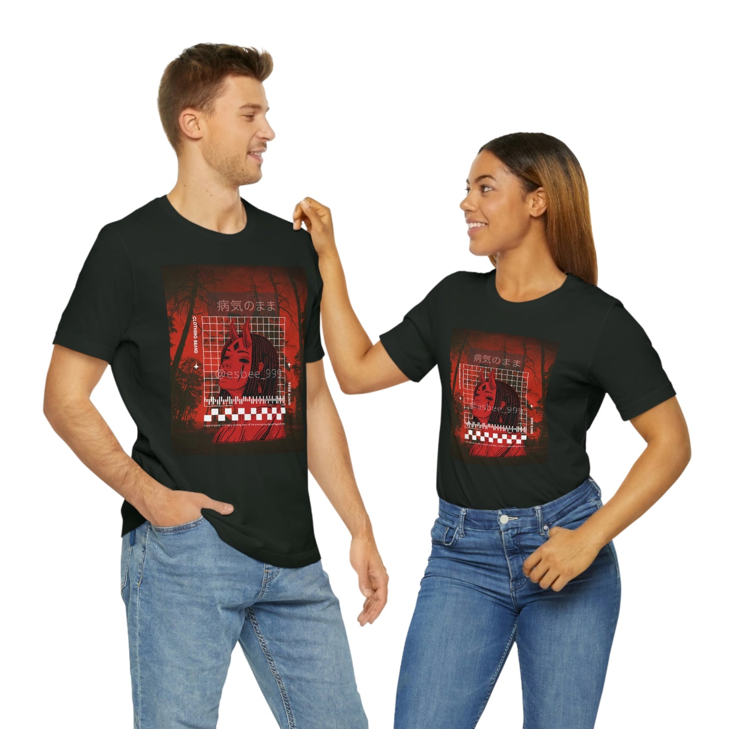 Gothic Grunge Alternative Streetwear Shirt Unisex Jersey Short Sleeve Tee, Crewneck