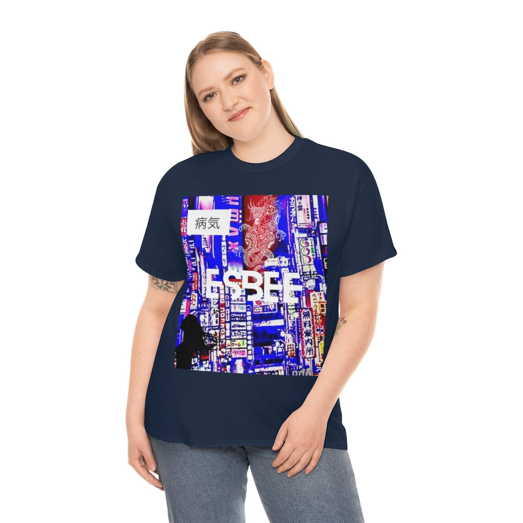 Streetwear Fashion Graphic Tee, Cool Plus Size Streetwear T-Shirt, Abstract Shirt
