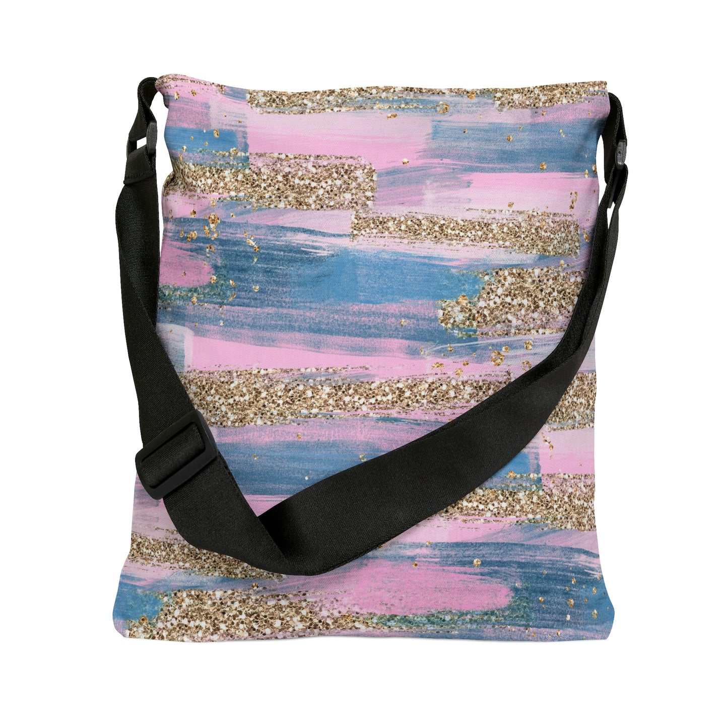 Glitter Weekender Bag for Women, Glitter Tote Bag, Adjustable Zippered Tote Bag With Pockets, Tote Bag Canvas