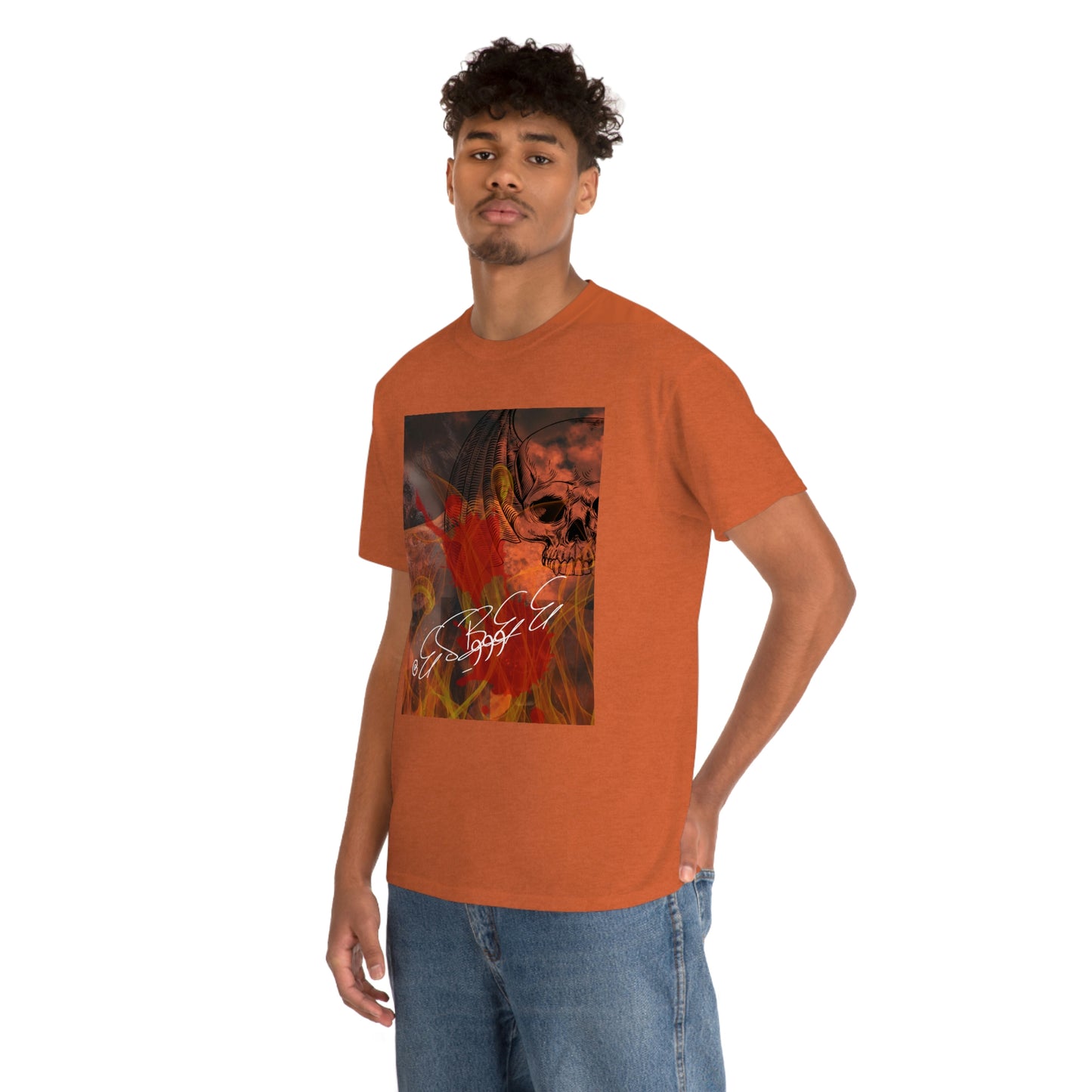 Grunge Abstract Gothic Skull Graphic Streetwear Unisex Crew Neck, Alternative