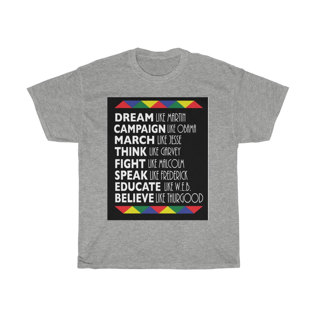 Black History Tee shirt African American Men Unisex Heavy Cotton T-shirt