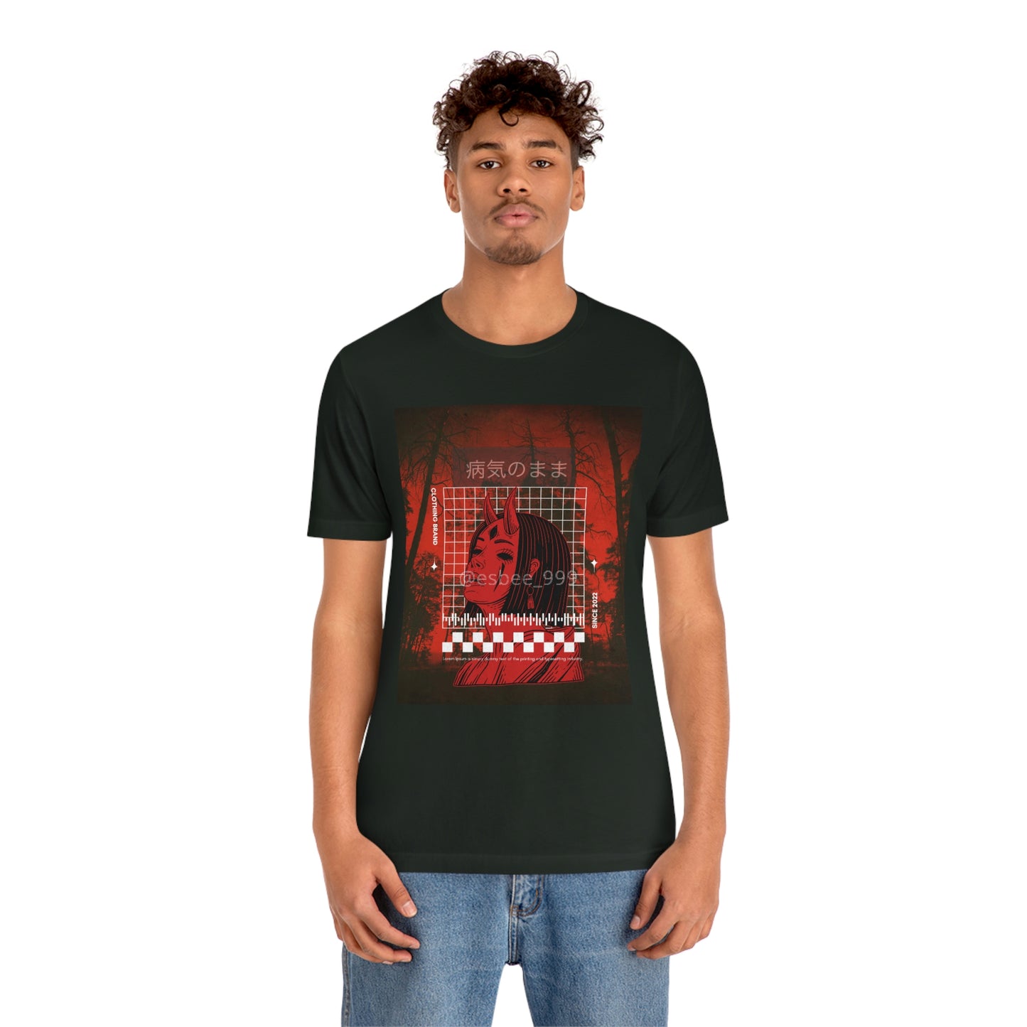 Gothic Grunge Alternative Streetwear Shirt Unisex Jersey Short Sleeve Tee, Crewneck