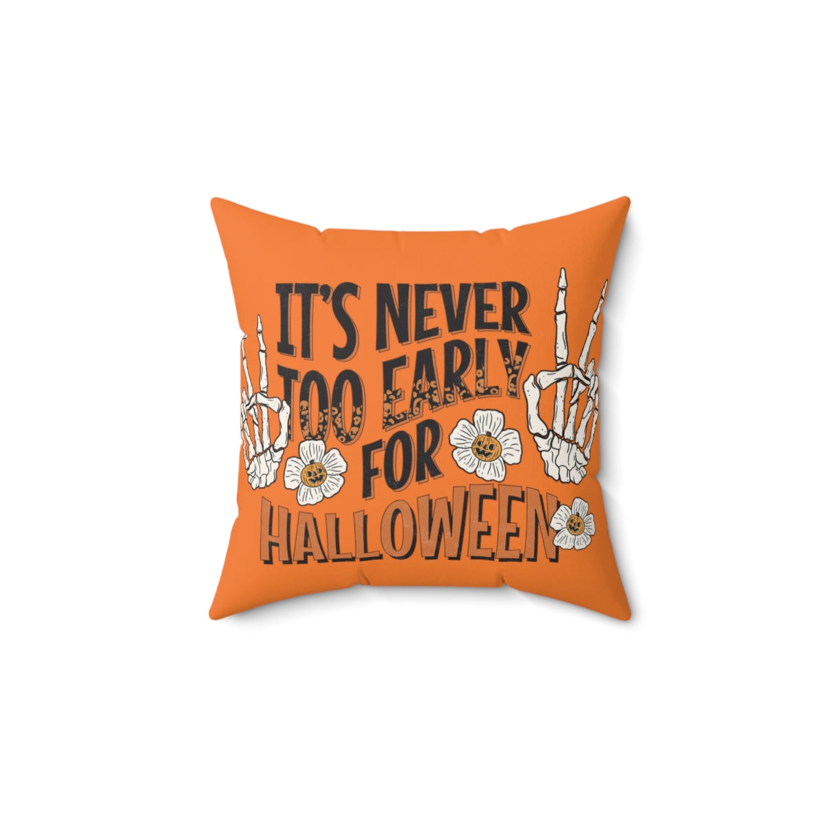 Orange Halloween Throw Pillow Covers, Fall Autumn Decorative Pillow For Couch,