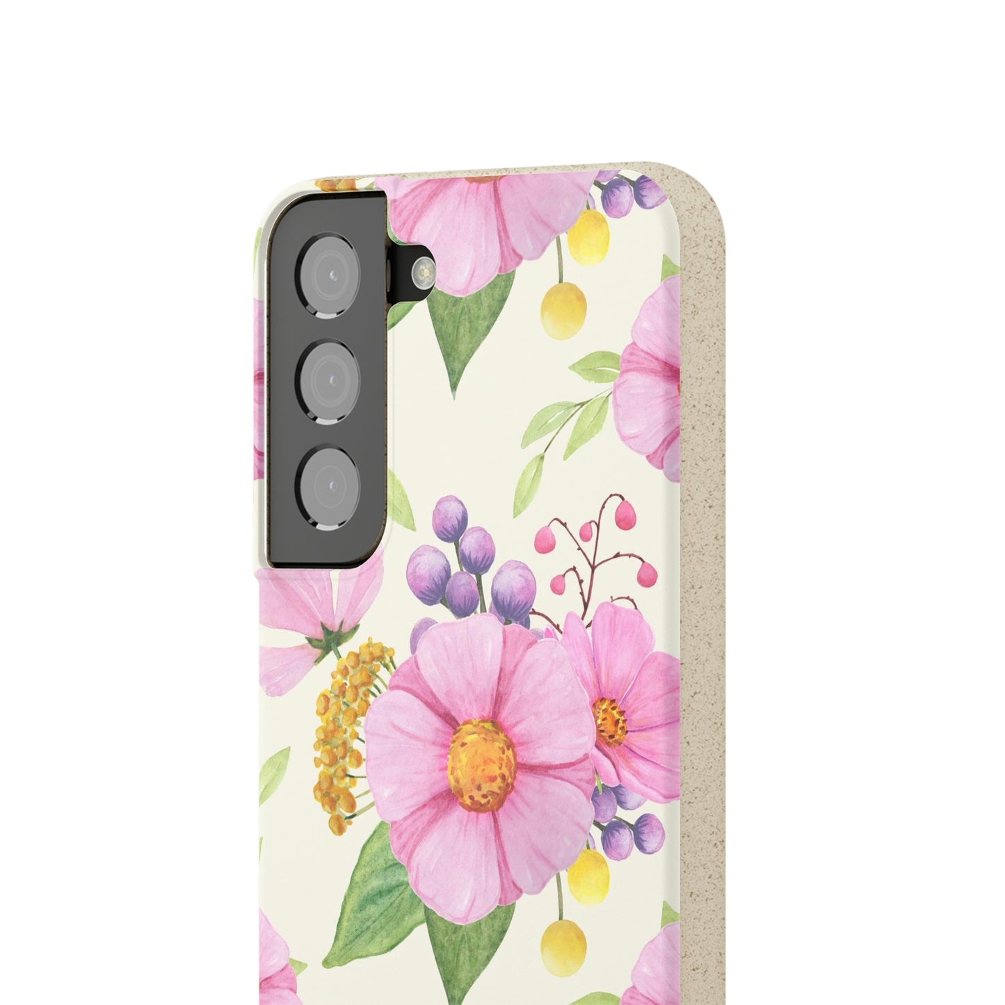 Floral Flower Tough Phone Case, Cute Cool Trendy Biodegradable Phone Case