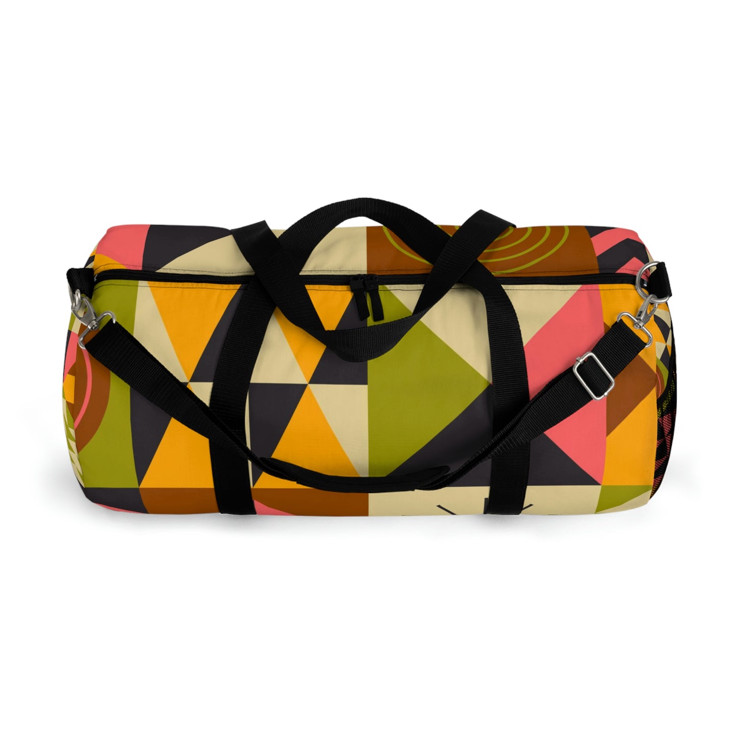 Colorful Abstract Duffle Bag, Weekender Duffle Bag, Carry-on Travel Overnight Canvas Duffel Bag