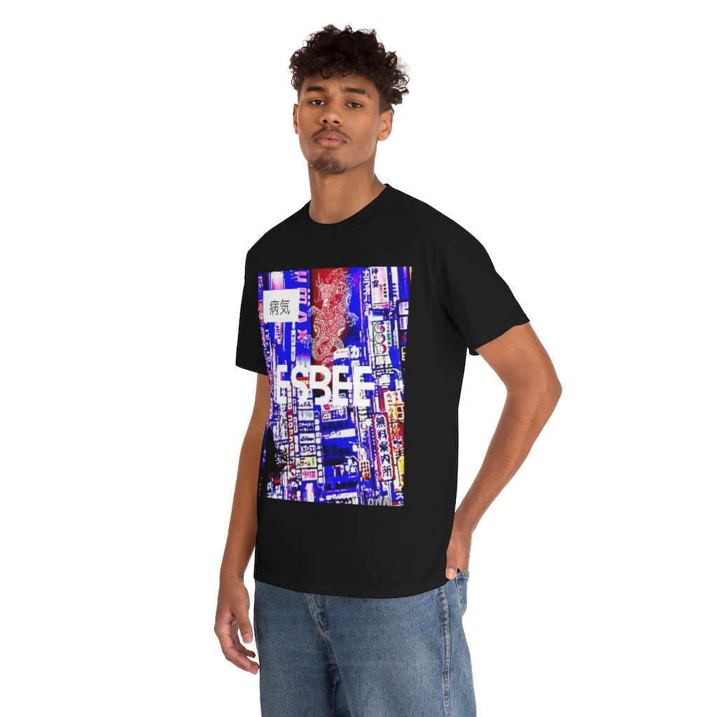 Streetwear Fashion Graphic Tee, Cool Plus Size Streetwear T-Shirt, Abstract Shirt