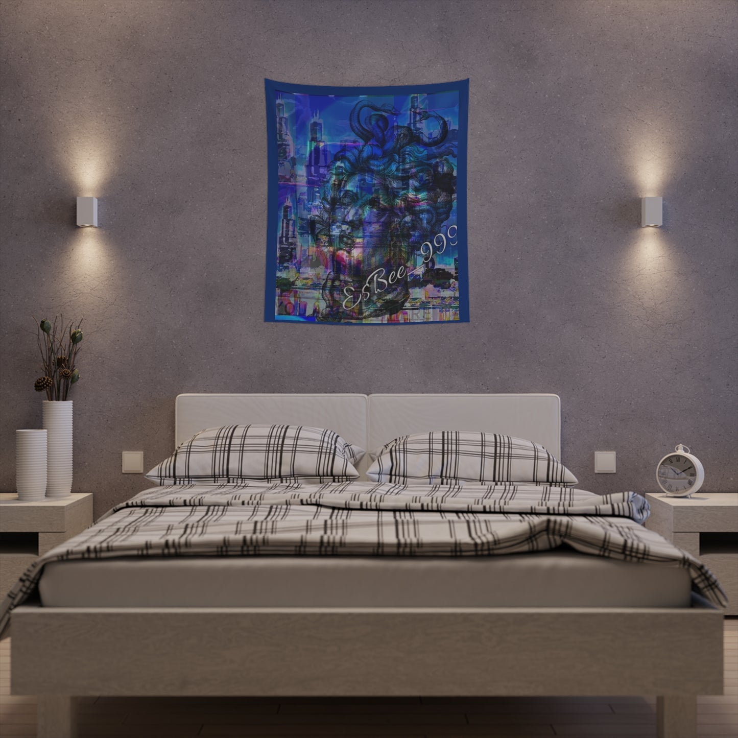 Medusa Wall Tapestry, Dark Academia Feminist Mythology Gothic Art, Halloween Wall Art