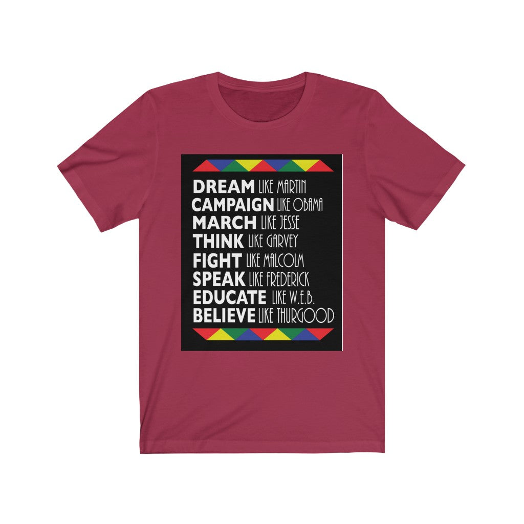 African American History T-Shirt-Black History Month Shirt Unisex Jersey Short Sleeve Tee