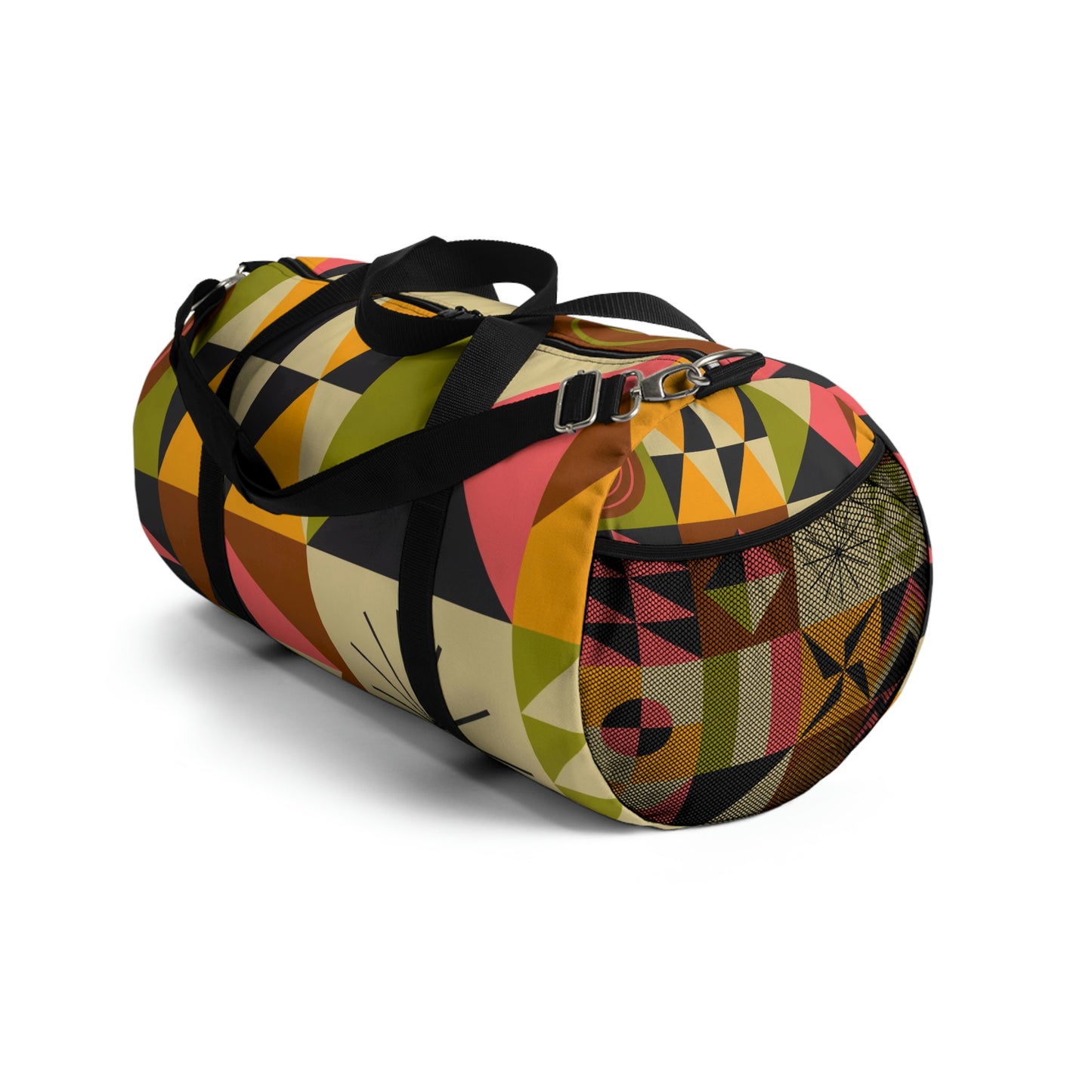 Colorful Abstract Duffle Bag, Weekender Duffle Bag, Carry-on Travel Overnight Canvas Duffel Bag
