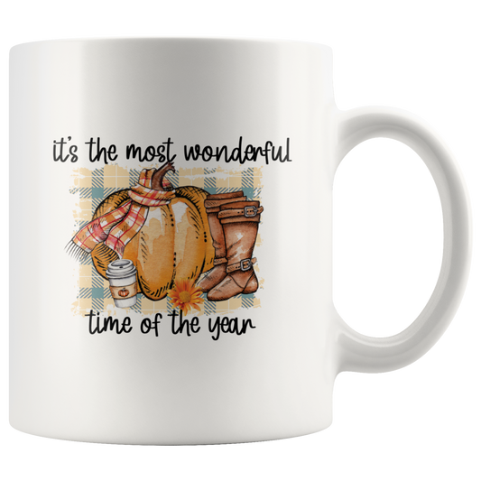 Most Wonderful Time of The Year Coffee Mug Thanksgiving Mug Coffee Lovers Gift