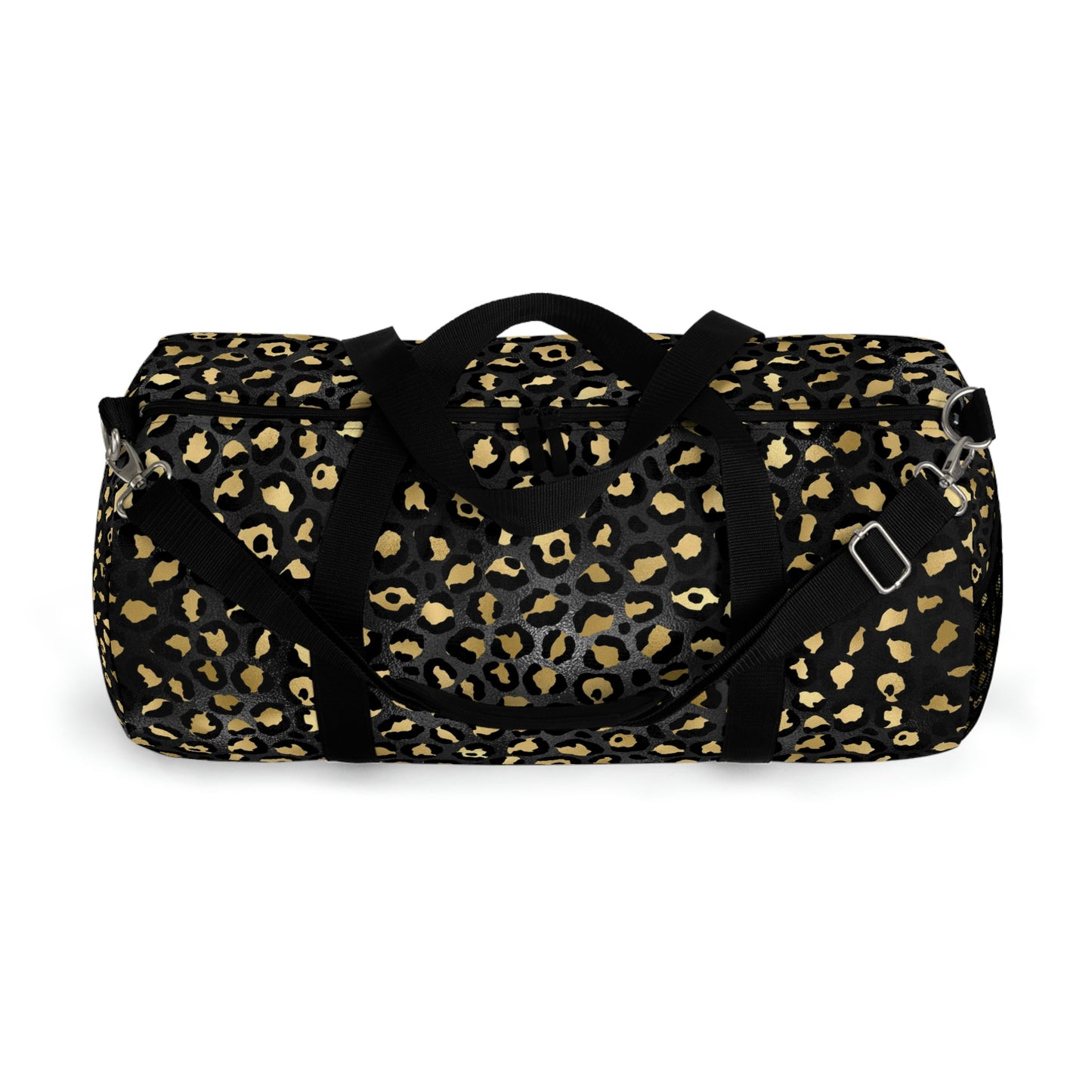 Leopard Print Duffle Bag, Weekender Duffle Bag, Carry-on Travel Overnight Canvas Duffel Bag