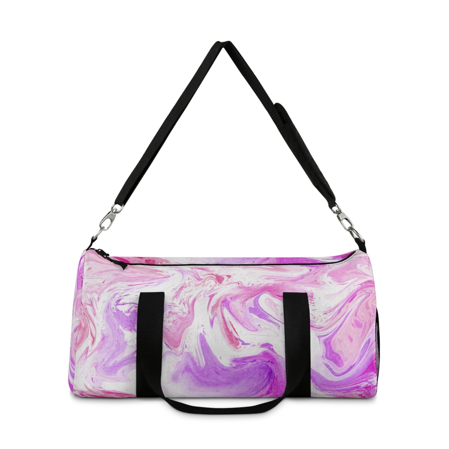 Pink Tie Dye Duffle Bag, Weekender Duffle Bag, Carry-on Travel Overnight Canvas Duffel Bag