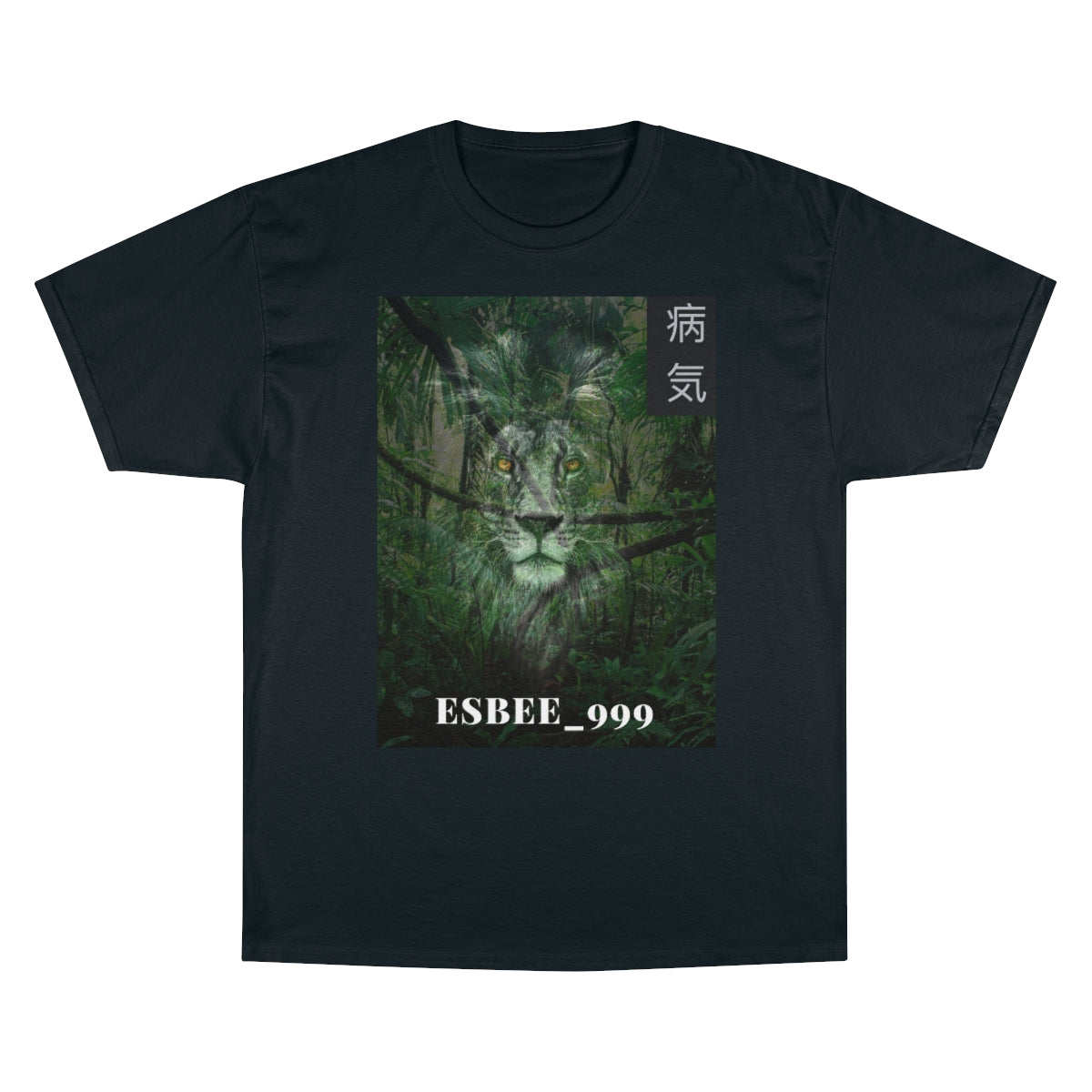 Champion Lion Head Shirt Streetwear, Graphic Tee Grunge Y2k