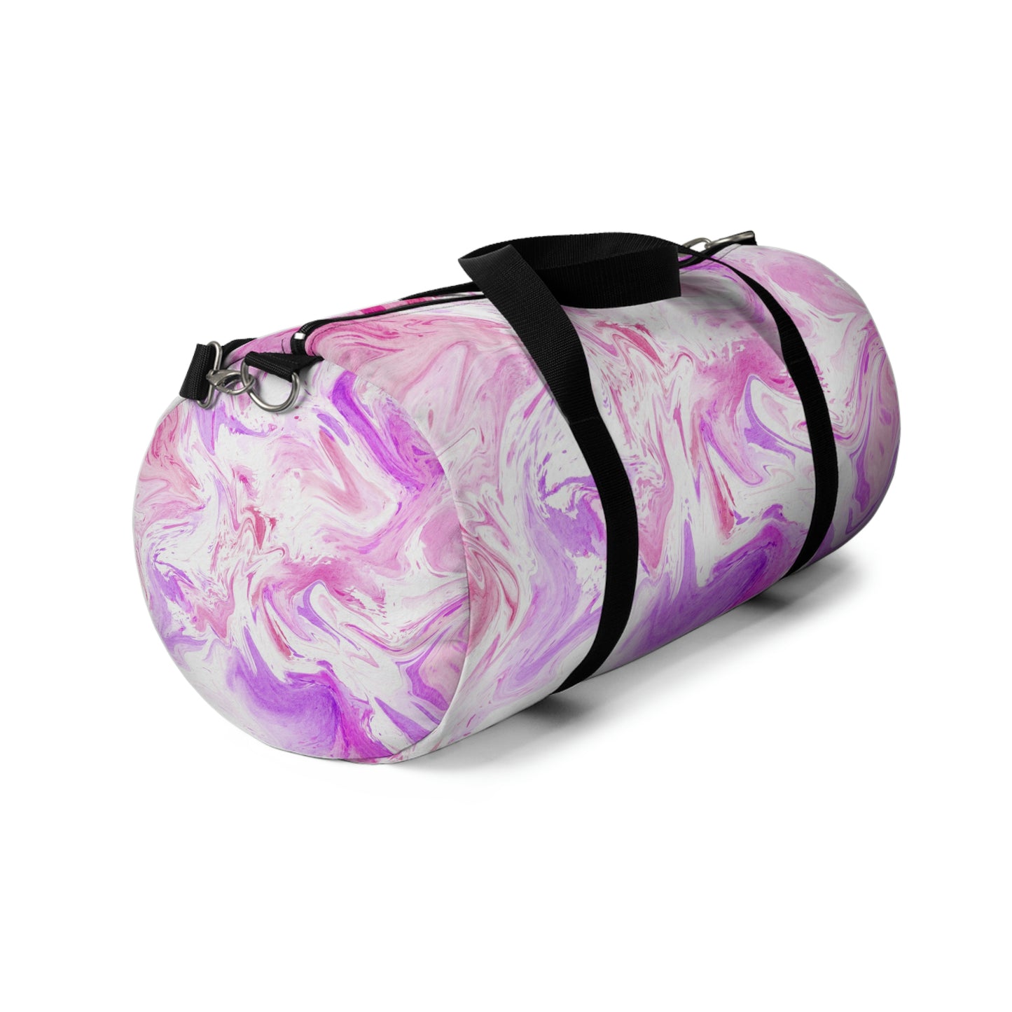 Pink Tie Dye Duffle Bag, Weekender Duffle Bag, Carry-on Travel Overnight Canvas Duffel Bag