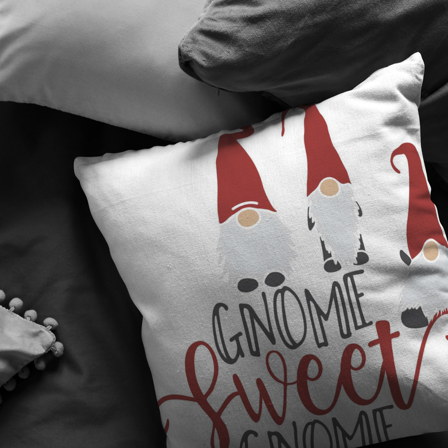 Gnome Decor Home Decor Throw Pillow or Cover Christmas Gift Christmas Decor Funny Gnomes