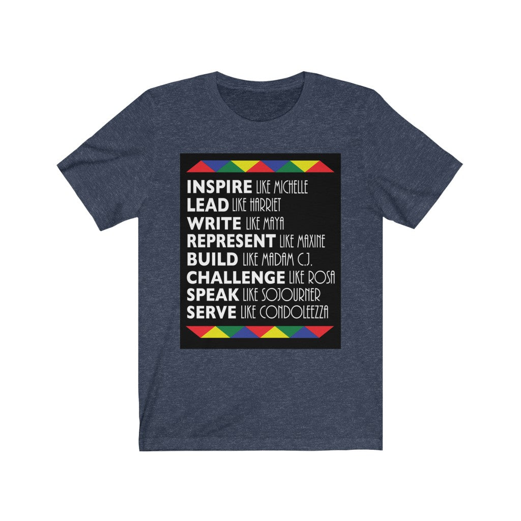 Black Women in History Tee Shirt Black History T-shirt African American Unisex Jersey Short Sleeve Tee