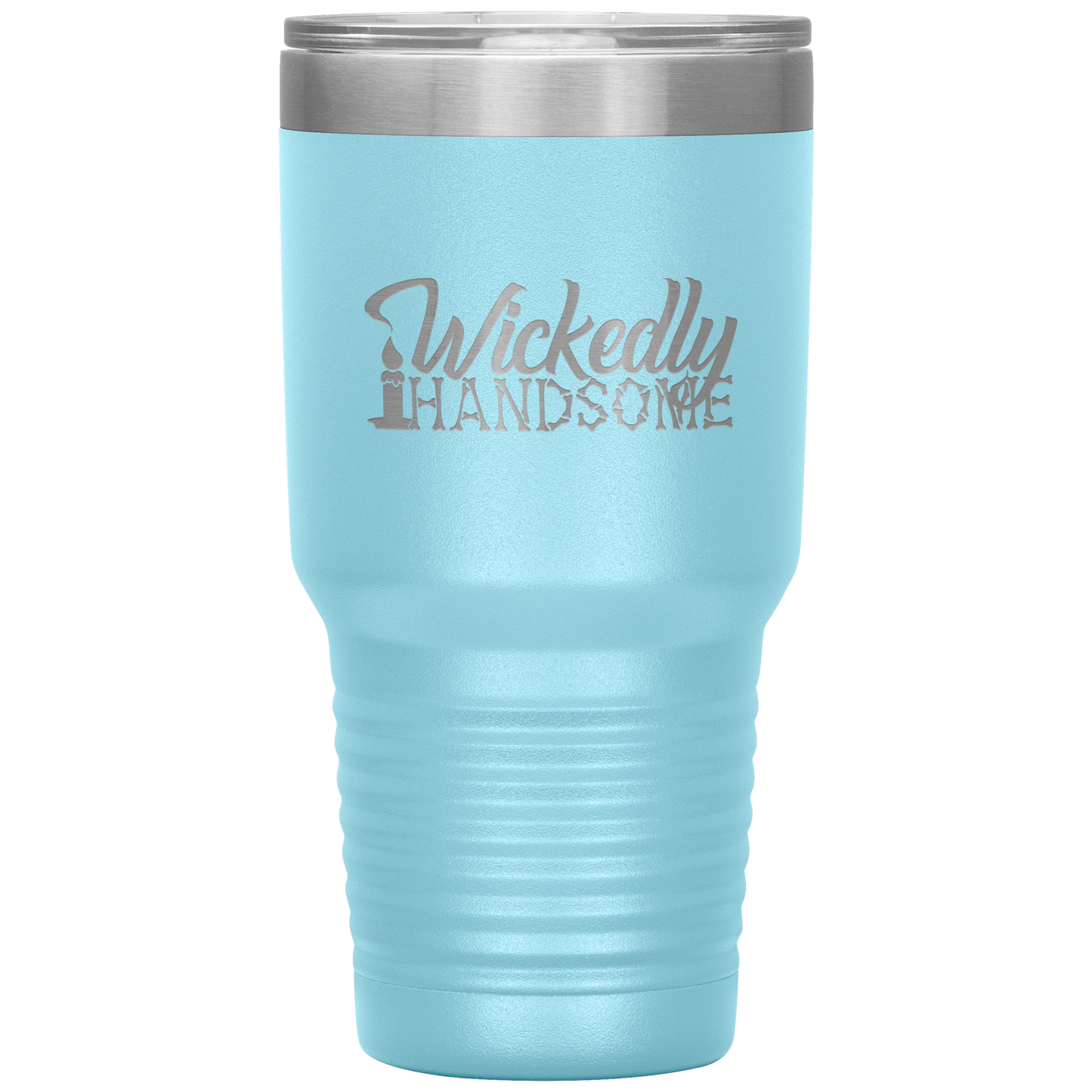 Halloween Tumbler Wickedly Handsome Funny Tumbler 30 oz Insulated Tumbler Mug Cup Gift
