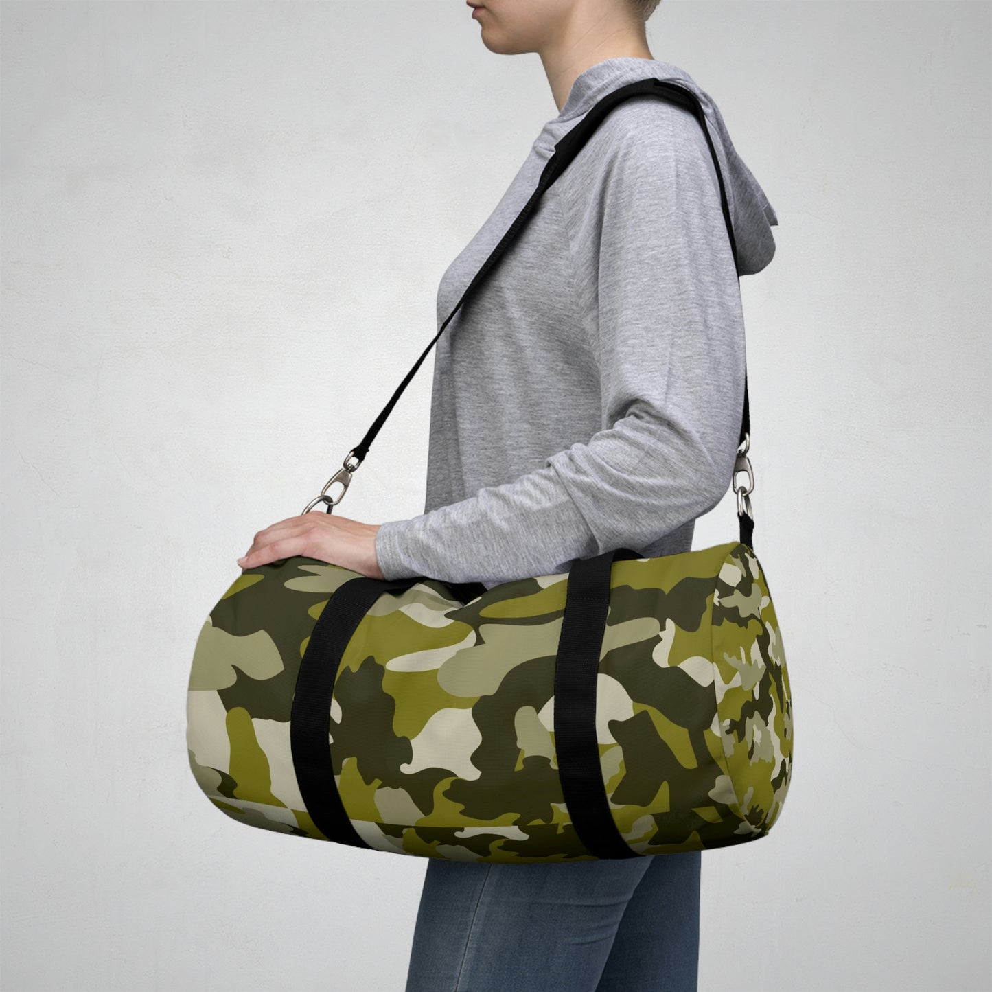 Camo Duffle Bag, Weekender Duffle Bag, Carry-on Travel Overnight Canvas Duffel Bag
