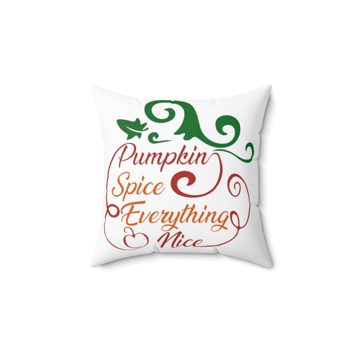 Pumpkin Spice Fall Autumn Throw Pillow Covers, Decorative Pillow Case, Accent Couch Sofa Pillow, Spun Polyester Square