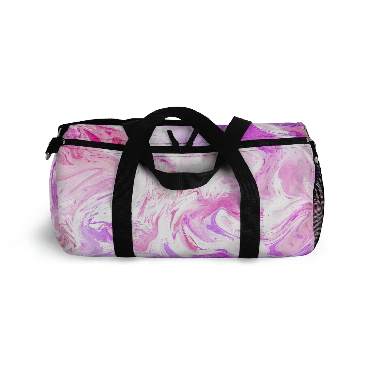 Pink Tie Dye Duffle Bag, Weekender Duffle Bag, Carry-on Travel Overnight Canvas Duffel Bag