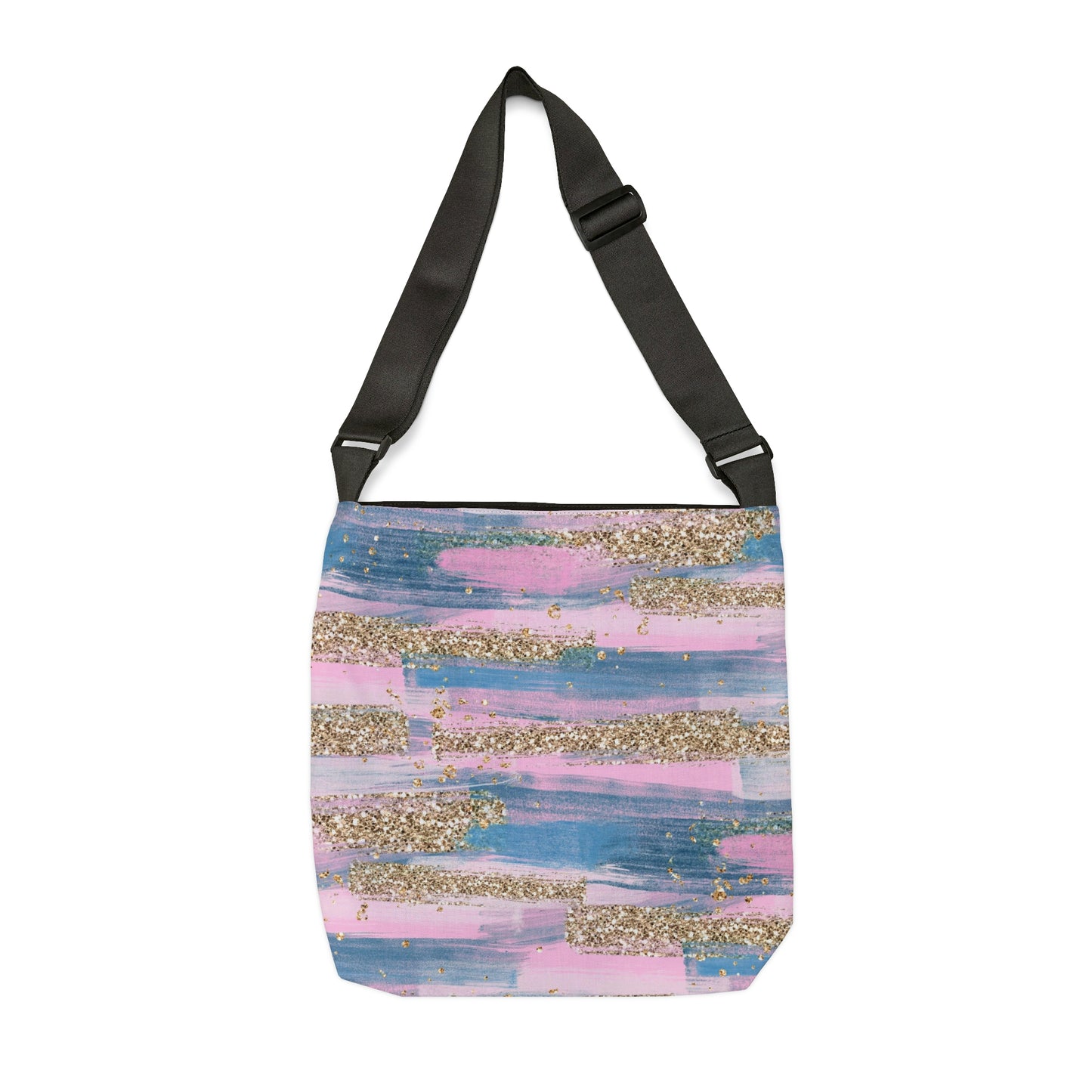 Glitter Weekender Bag for Women, Glitter Tote Bag, Adjustable Zippered Tote Bag With Pockets, Tote Bag Canvas