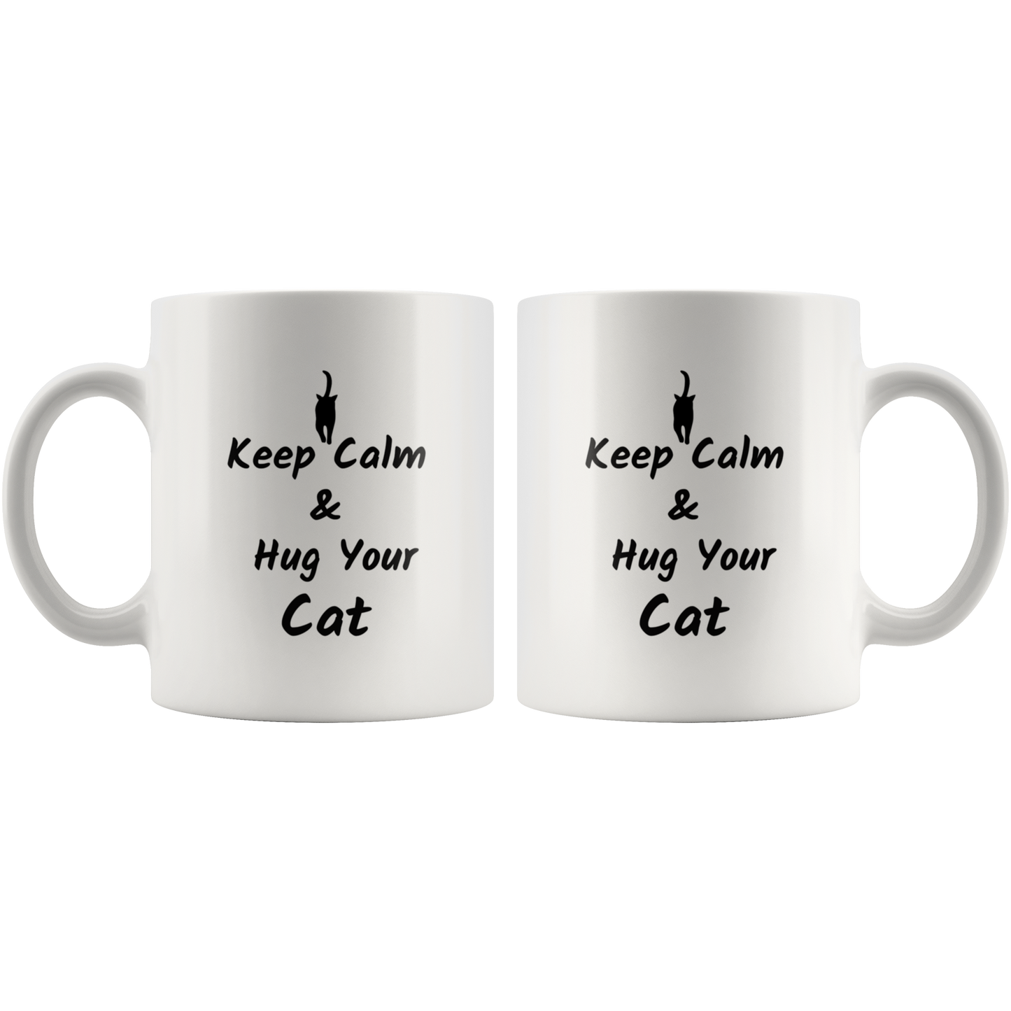 Cat Coffee Mug Cat Lover Gift Cat Mom Cat Dad Hug your Cat Custom Mug Birthday gift