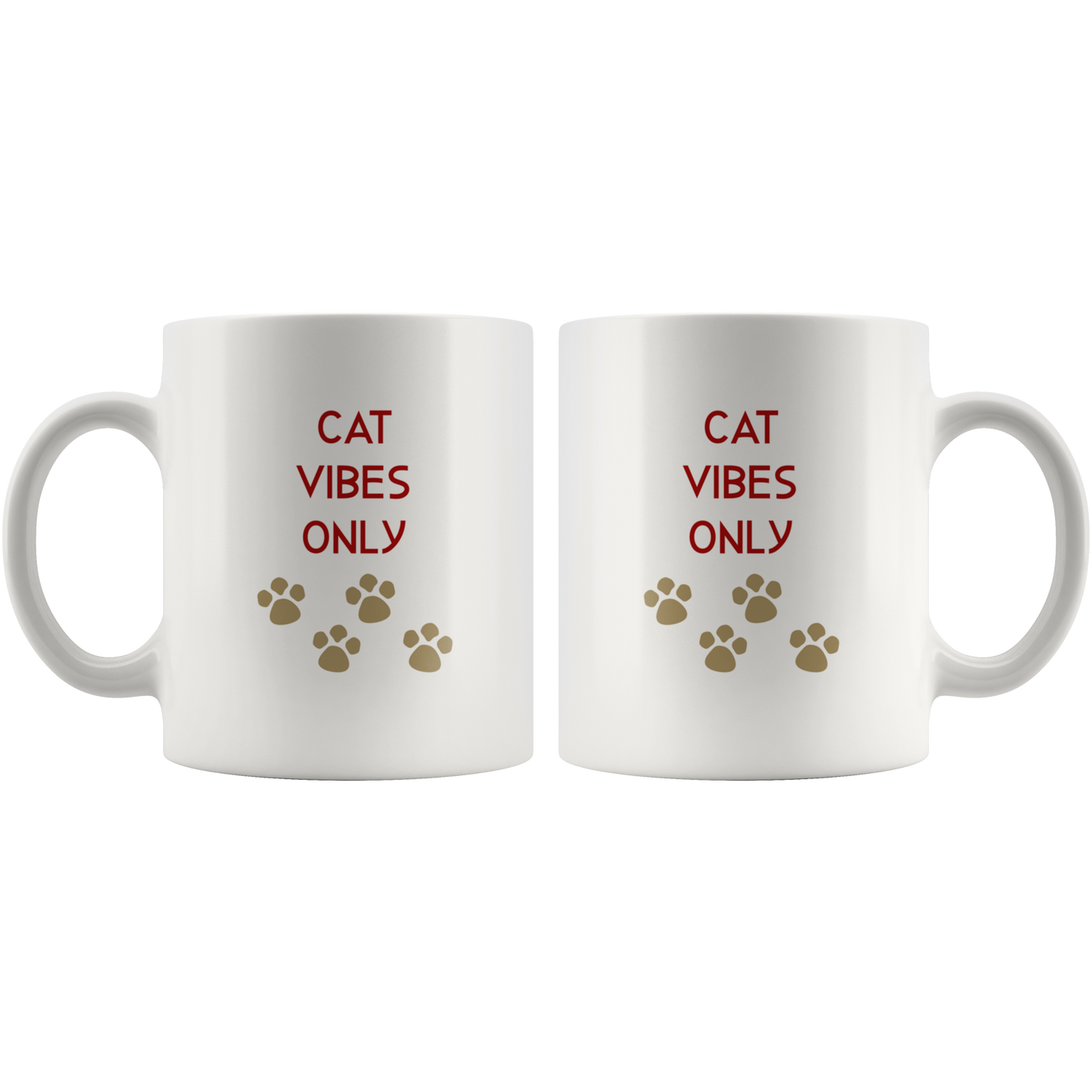 Cat Vibes Only Coffee Mug Cat Gift for Her Him Cat Lover Gift Cat Mug Funny Custom Mug
