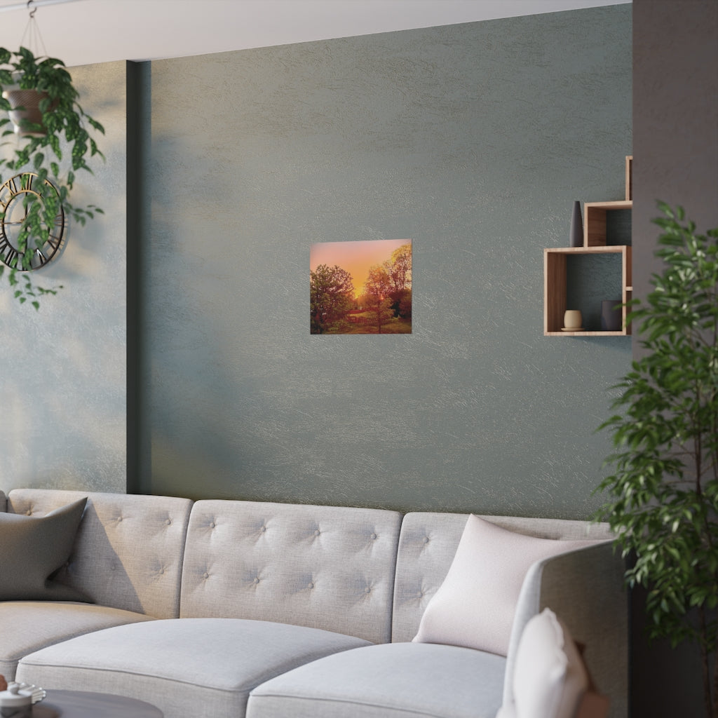 Sunset Poster Print, Wall Art, Satin Posters, Modern, Contemporary Art Wall Hanging