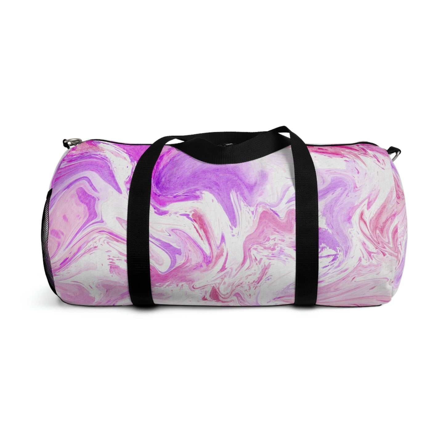 Pink Tie Dye Duffle Bag, Weekender Duffle Bag, Carry-on Travel Overnight Canvas Duffel Bag
