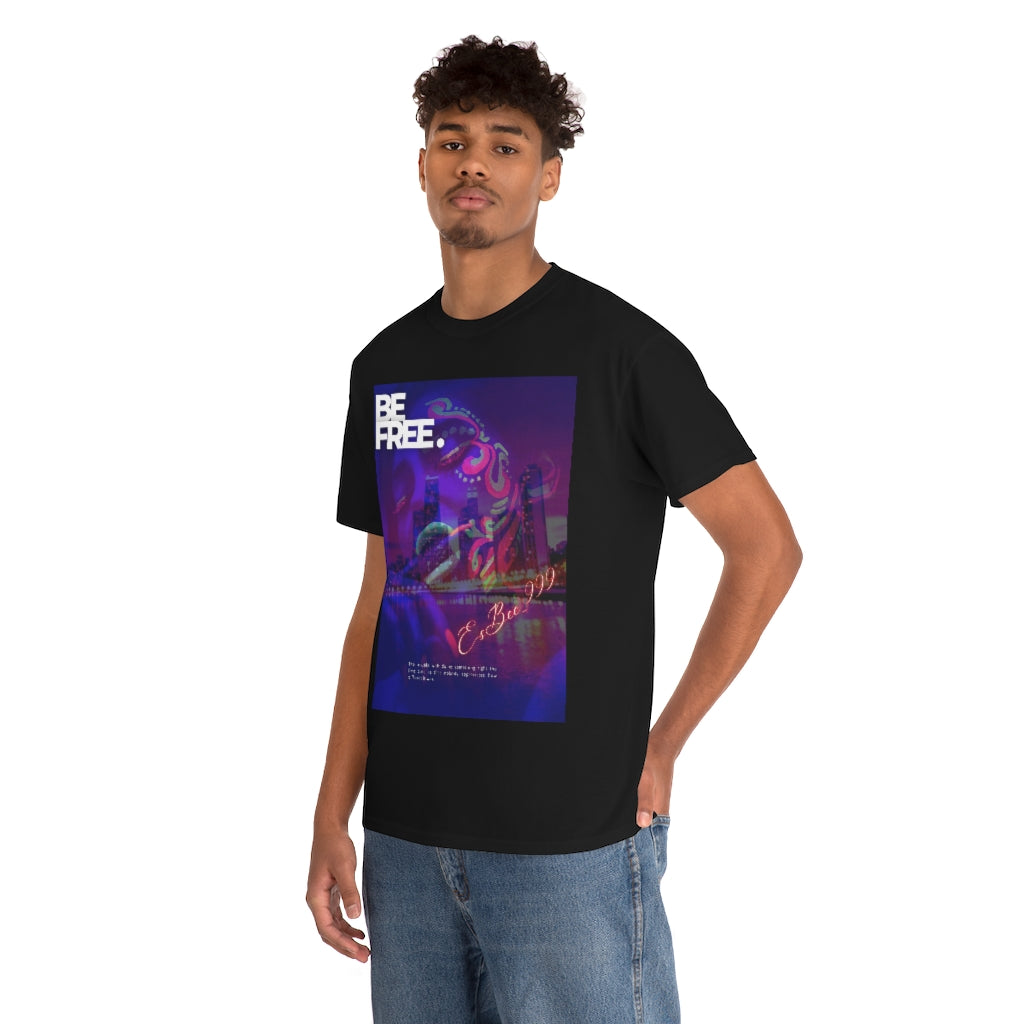 Esbee Be Free Graphic Tee Streetwear Shirt Y2k Clothing