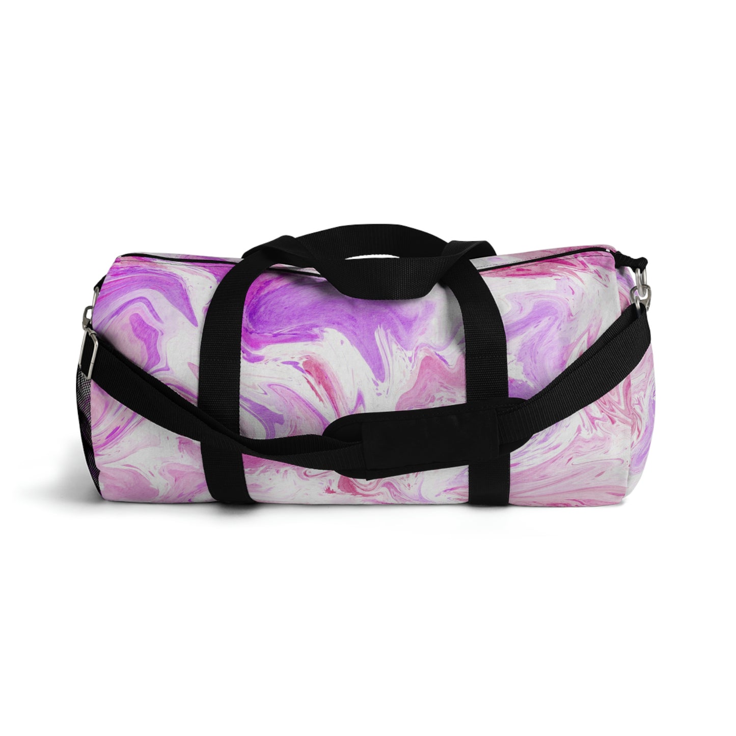 Pink Tie Dye Duffle Bag, Weekender Duffle Bag, Carry-on Travel Overnight Canvas Duffel Bag
