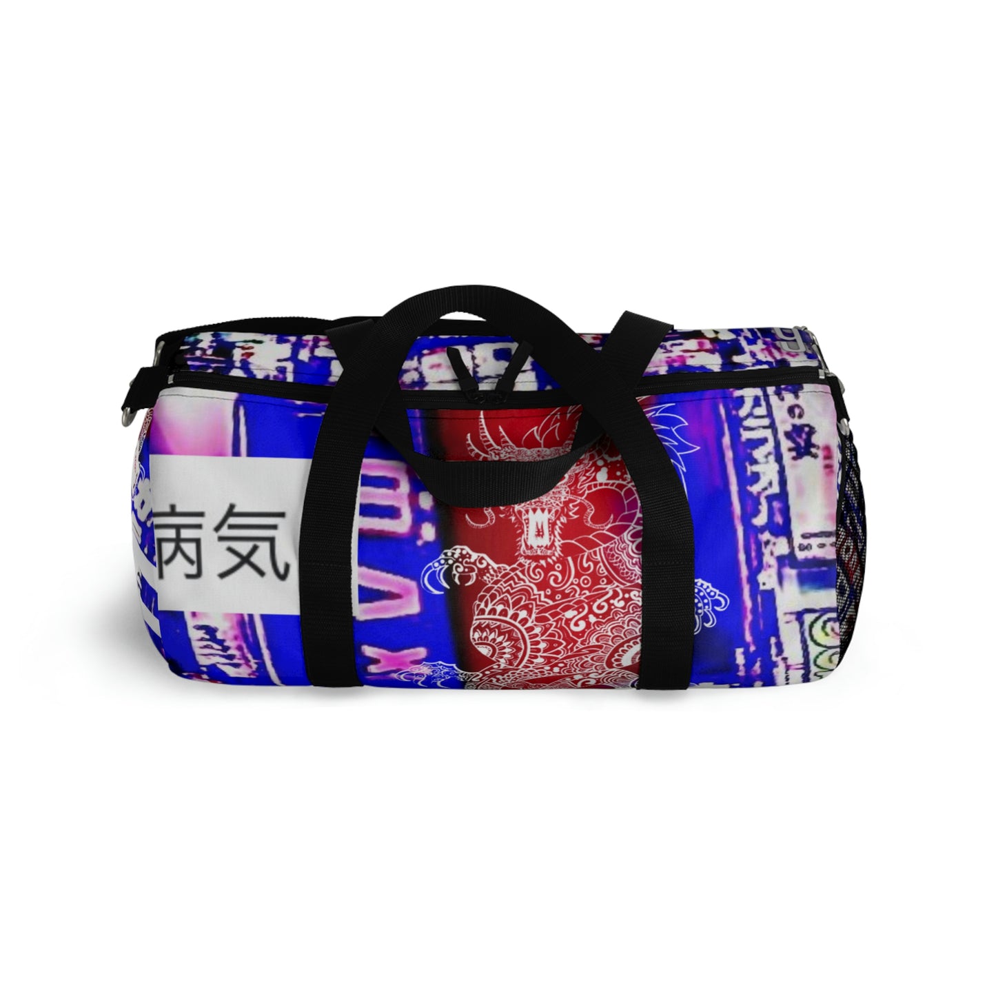 Tokyo Japanese Abstract Duffle Bag, Weekender Bag, Carry on Travel Overnight Canvas