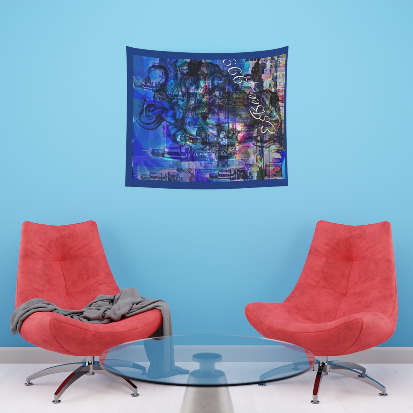 Medusa Wall Tapestry, Dark Academia Feminist Mythology Gothic Art, Halloween Wall Art