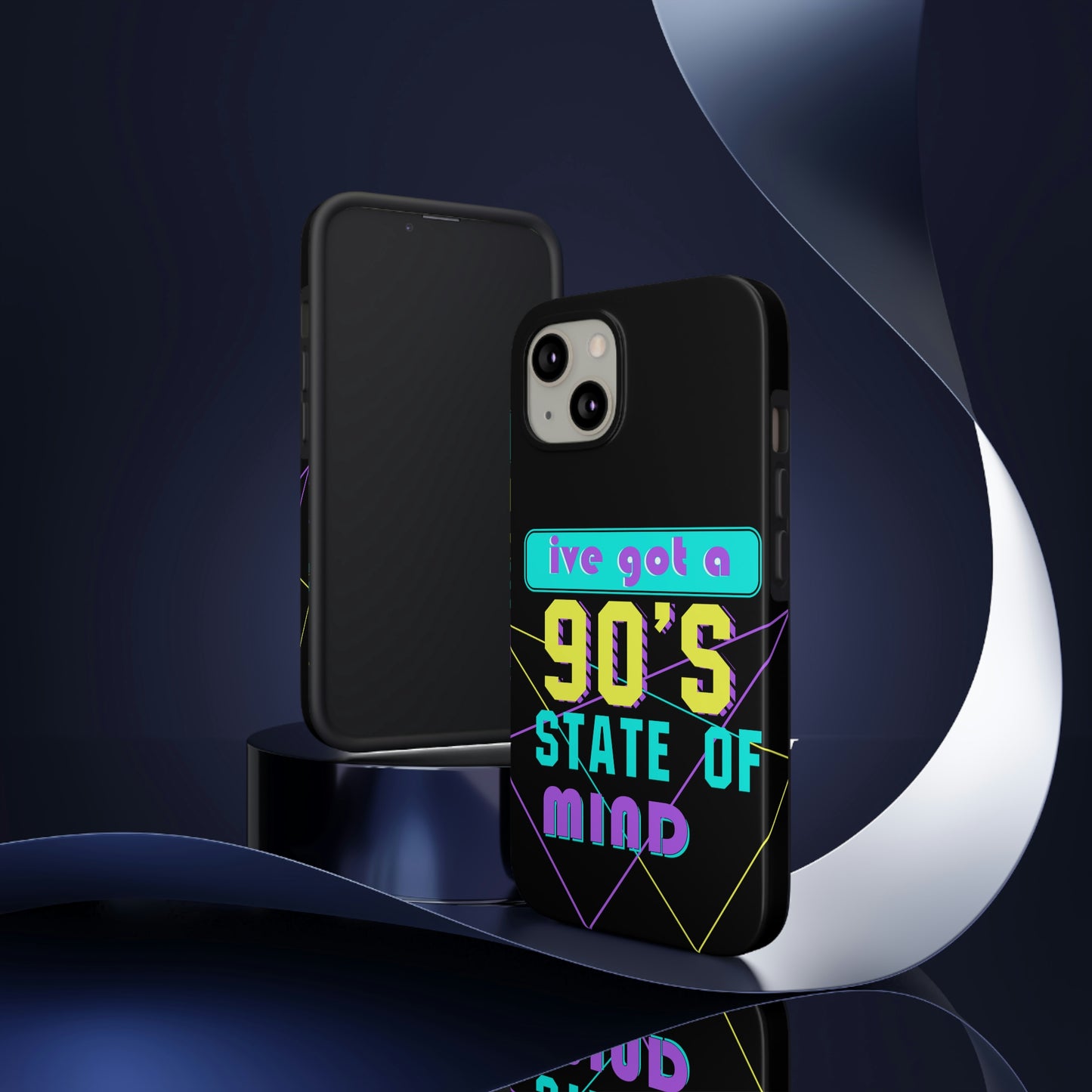 iPhone Case, 90's State of Mind Cell Phone Case, Y2k Aesthetic Phone Case