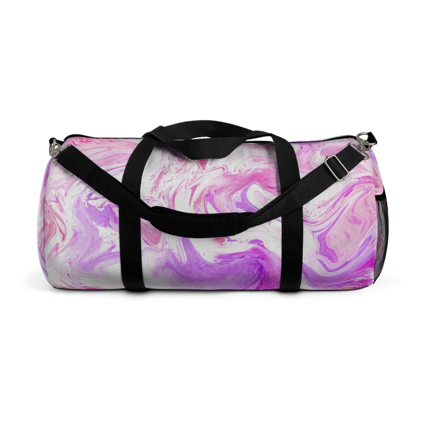 Pink Tie Dye Duffle Bag, Weekender Duffle Bag, Carry-on Travel Overnight Canvas Duffel Bag