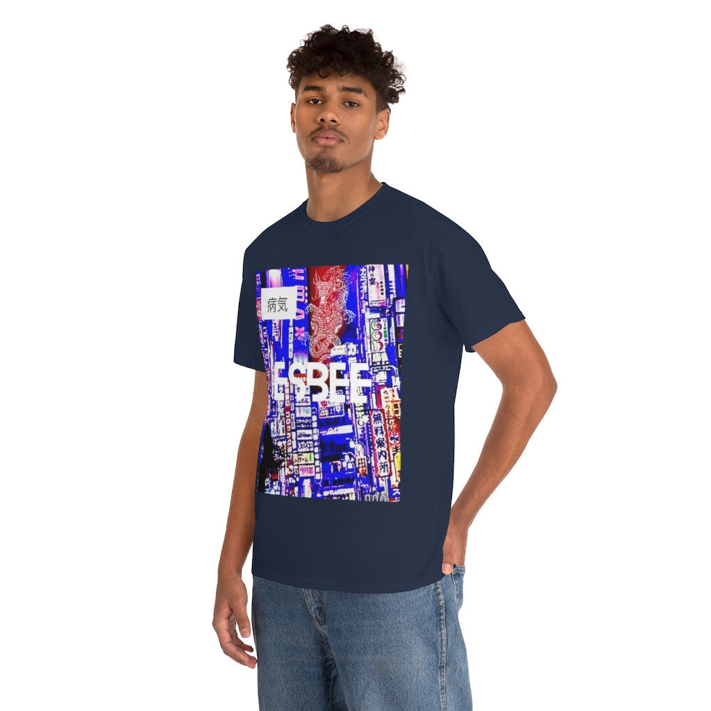 Streetwear Fashion Graphic Tee, Cool Plus Size Streetwear T-Shirt, Abstract Shirt