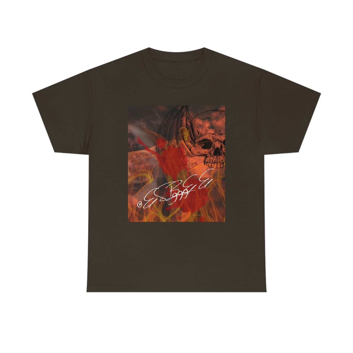 Grunge Abstract Gothic Skull Graphic Streetwear Unisex Crew Neck, Alternative