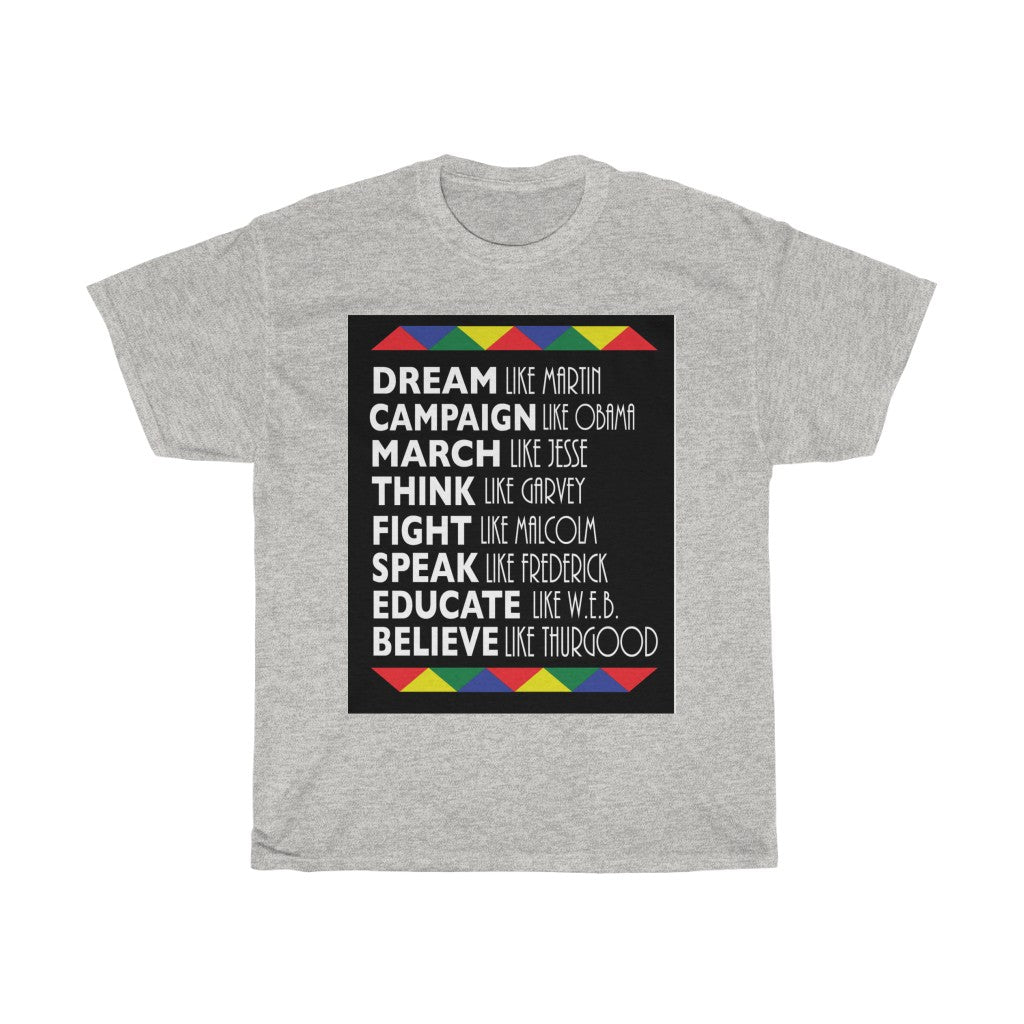 Black History Tee shirt African American Men Unisex Heavy Cotton T-shirt