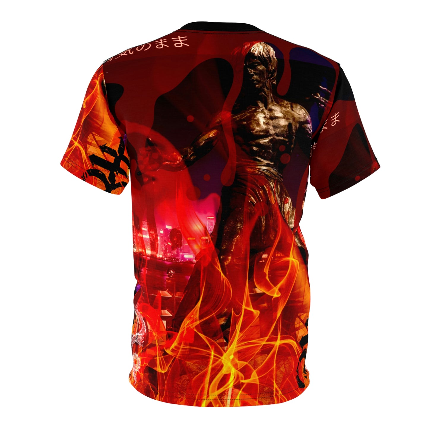 Bruce Lee Vintage Graphic T-Shirt Japanese Symbol Goth Y2k Punk Alternative Streetwear Unisex
